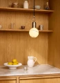 Żarówka ściemnialna z funkcją pamięci Stockholm marmurowy szary G125 LED 3 step dim. 7W 2700K E27 halo design 937233 | 5705639937233