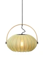 Lampa wisząca DC Textile leśna zieleń | dąb Ø 40cm. E27 halo design 746361 | 5705639746361