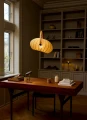 Lampa wisząca DC Textile leśna zieleń | dąb Ø 40cm. E27 halo design 746361 | 5705639746361
