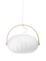 Lampa wisząca DC Textile biały | dąb Ø 40cm. E27 halo design 746347 | 5705639746347