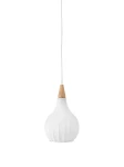 Drops Textile biały Ø 17cm. E27 Lampa wisząca 