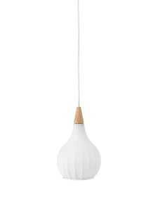 Drops Textile biały Ø 17cm. E27 Lampa wisząca 