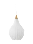 Drops Textile biały Ø 30cm. E27 Lampa wisząca