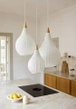 Lampa wisząca Drops Textile biały Ø 38cm. E27 halo design 746279 | 5705639746279