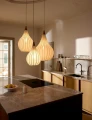 Lampa wisząca Drops Textile biały Ø 38cm. E27 halo design 746279 | 5705639746279