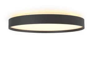 Backlight Full czarny Ø 50cm. LED 3 step dim. 48W 3000K Plafon ściemnialny z funkcją pamięci
