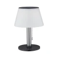 Zewnętrzna ściemnailna lampka stołowa solarna Lillesol srebrna solar LED 3 step dim. 0,8W 3000K IP44 paulmann 94309 | 4000870943090