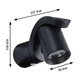 Kinkiet zewnętrzny regulowany z czujnikiem ruchu i zmierzchu Cuff antracyt PIR LED COB 10W 3000K IP44 paulmann 94830 | 4000870948309