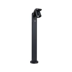 Cuff antracyt wys. 78cm. PIR LED COB 10W 3000K IP44 Lampa ogrodowa stojąca regulowana z czujnikiem ruchu i zmierzchu