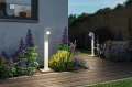 Lampa ogrodowa stojąca regulowana z czujnikiem ruchu i zmierzchu Cuff biały wys. 78cm. PIR LED COB 10W 3000K IP44 paulmann 94833 | 4000870948330