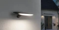 Solarny kinkiet zewnętrzny z czujnikiem zmierzchu i ruchu Kiran solar antracyt PIR LED 3W 3000K IP44 paulmann 94340 | 4000870943403