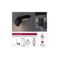 Solarny kinkiet zewnętrzny sterowany aplikacją z czujnikiem ruchu i zmierzchu Soley solar antracyt Smart Home Zigbee PIR LED 1W 3000K IP44 paulmann 94279 | 4000870942796