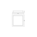 Oprawa wpuszczana Sapri SQ biały szer. 22,5cm. LED 40W 4000K oxyled 704455 | 5905600704455
