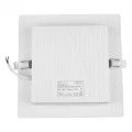 Oprawa sufitowa podtynkowa kwadratowa DL-1 LED Biały szer. 22cm. 18W 4000K ecolight EC20453 | 5905036204536