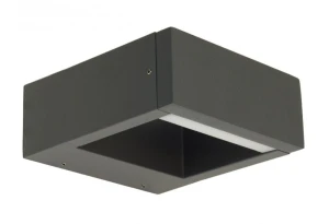 Form ciemny popiel wys. 80cm. LED 7W DIP SWITCH 3000 | 4000 | 6500K IP54  Kinkiet zewnętrzny