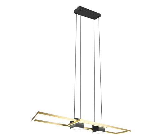 Lampa wisząca Albany czarno - złoty LED 3 step dim. 37W 2700-6500K trio 347710480