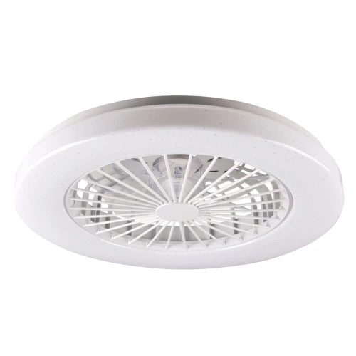 Plafon ściemnialny z wentylatorem LIBYA biały z wentylatorem Ø 50cm, LED dim. 48W 3000-4000-6500K pilot goldlux 325792 | 5901508325792