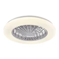 Plafon ściemnialny z wentylatorem LIBYA biały z wentylatorem Ø 50cm, LED dim. 48W 3000-4000-6500K pilot goldlux 325792 | 5901508325792