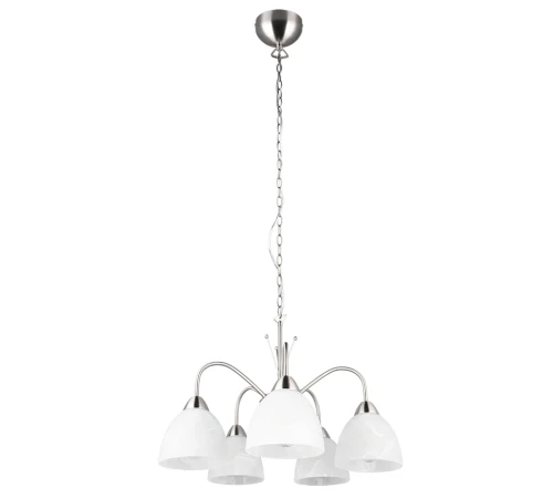 Lampa wisząca DOBBY nikiel mat | biały Ø 55cm. 5xE27 RL R31055007 | 4017807609004