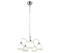 Lampa wisząca DOBBY nikiel mat | biały Ø 55cm. 5xE27 RL R31055007 | 4017807609004