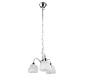 Lampa wisząca DOBBY nikiel mat | biały Ø 43cm. 3xE27 RL R31053007 | 4017807608991