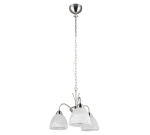 DOBBY nikiel mat | biały Ø 43cm. 3xE27 Lampa wisząca