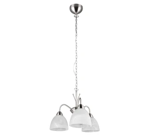 DOBBY nikiel mat | biały Ø 43cm. 3xE27 Lampa wisząca