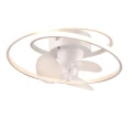 Lampa sufitowa ściemnialna z wentylatorem UMEA biały mat Ø 50cm LED dim. 38W 2700-6500K pilot rl R67252131 | 4017807571288