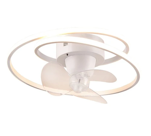 Lampa sufitowa ściemnialna z wentylatorem UMEA biały mat Ø 50cm LED dim. 38W 2700-6500K pilot rl R67252131 | 4017807571288