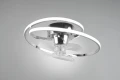 Lampa sufitowa ściemnialna z wentylatorem UMEA chrom Ø 50cm LED dim. 38W 2700-6500K pilot rl R67252106 | 4017807571271