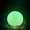 Lampa solarna LED KULA RGBW 20cm z pilotem