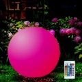 Lampa solarna LED KULA RGBW 20cm z pilotem