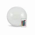 Lampa solarna LED KULA RGBW 20cm z pilotem