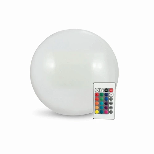 Lampa solarna LED KULA RGBW 20cm z pilotem