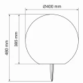 Lampa solarna LED KULA RGBW 40cm z pilotem goldlux