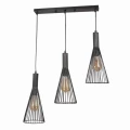 Lampa wisząca TIANA 3xE27 czarna