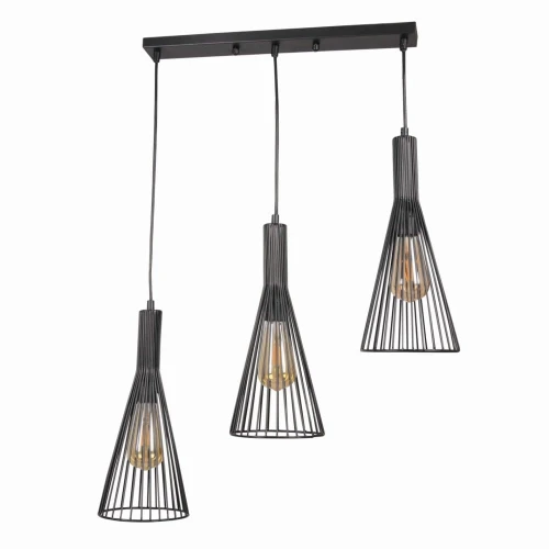 Lampa wisząca TIANA 3xE27 czarna