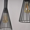 Lampa wisząca TIANA 3xE27 czarna