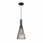 TIANA Ø 15,5cm. E27 czarna Lampa wisząca