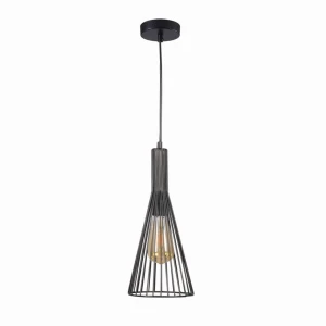 TIANA Ø 15,5cm. E27 czarna Lampa wisząca
