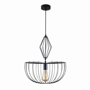 JASMINA czarna Ø 40cm. 1xE27 Lampa wisząca 