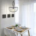 Lampa wisząca JASMINA czarna Ø 40cm. 1xE27