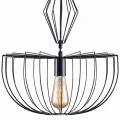 Lampa wisząca JASMINA czarna Ø 40cm. 1xE27