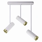 PORTO biało-złota ruchoma 3xGU10 Lampa sufitowa 