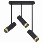 PORTO czarno-złota ruchoma 3xGU10 Lampa sufitowa