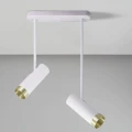 Lampa sufitowa PORTO biało-złota ruchoma 2xGU10