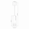 Lampa sufitowa PORTO 1 biało-złota ruchoma 1xGU10