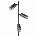 Lampa podłogowa ROMA czarna 3xGU10
