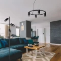 Lampa podłogowa ROMA czarna 3xGU10