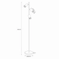 Lampa podłogowa ROMA czarna 3xGU10